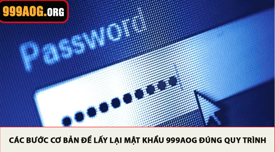 Các bước cơ bản để lấy lại mật khẩu 999AOG đúng quy trình